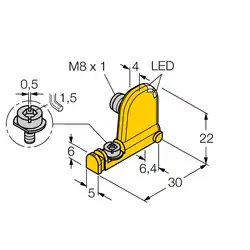 Магнитный датчик TURCK BIM-UNT-AP6X2-V1131