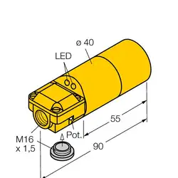Индуктивный датчик TURCK DBI15U-K40SR-AP4X2
