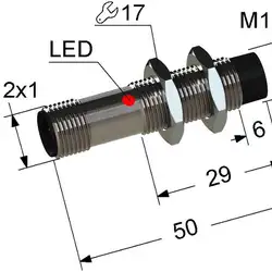 Индуктивный датчик Мега-К PS2-12M50-4N21-C4