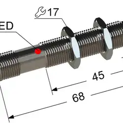 Индуктивный датчик Мега-К PS2-12M68-8N51-C4