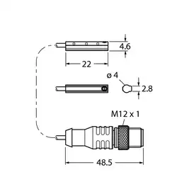 Магнитный датчик TURCK BIM-UNC-AN6X-0.3-RS4