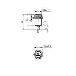 Индуктивный датчик Wenglor I30N005