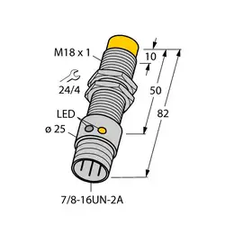 Индуктивный датчик TURCK NI12U-G18-ADZ30X2-B1331