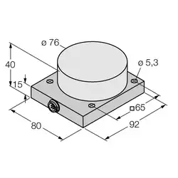 Индуктивный датчик TURCK NI40-CQ80-L1131/S1102