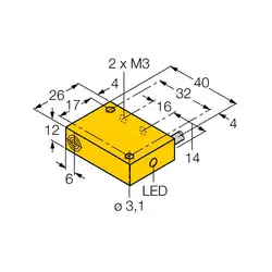 Индуктивный датчик TURCK BI2-Q12-AZ31X