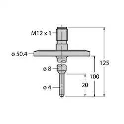 Датчик температуры TURCK TP-504A-TRI1.5-H1141-L100
