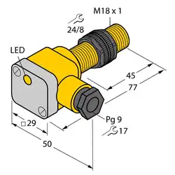 Индуктивный датчик TURCK BI5U-P18SK-AP6X