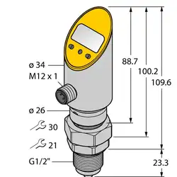 Датчик давления TURCK PS001R-508-2UPN8X-H1141/3GD
