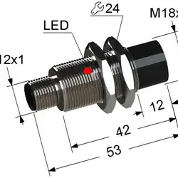 Индуктивный датчик Мега-К PS2-18M53-12N41-C4