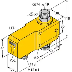 Датчик потока TURCK FCI-D20A4P-LIX-H1141