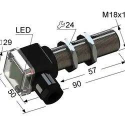 Индуктивный датчик с аналоговым выходом Мега-К PS2D-18M90-5B91-B