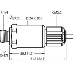 Датчик давления TURCK PT60R-2004-I2-CM2.0/O