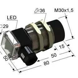 Индуктивный датчик Мега-К VB2-30M80-15N11-B