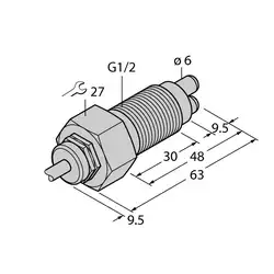 Датчик потока TURCK FCS-GL1/2A4-NAEX0/A