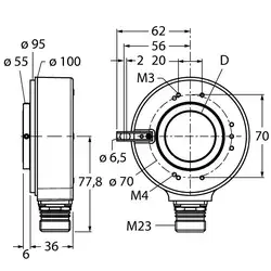 Энкодер TURCK RI-42H30S4-2B5000-12M23