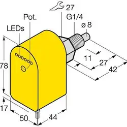 Датчик потока Sentinel PLSX-1/4G-VR6D-C2